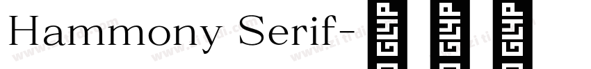 Hammony Serif字体转换
